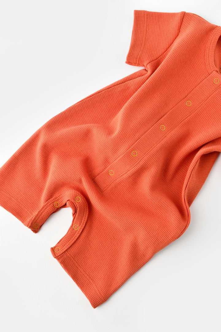 Salopeta cu pantaloni scurti - 100% bumbac organic - , BabyCosy